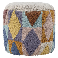 BLOOMINGVILLE MINI Miaki Pouf, šedá, bavlna