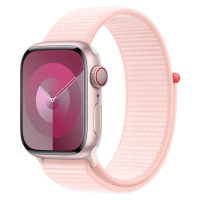 Apple Watch Series 9 Cellular 41mm Růžový hliník se světle růžovým provlékacím řemínkem Růžová