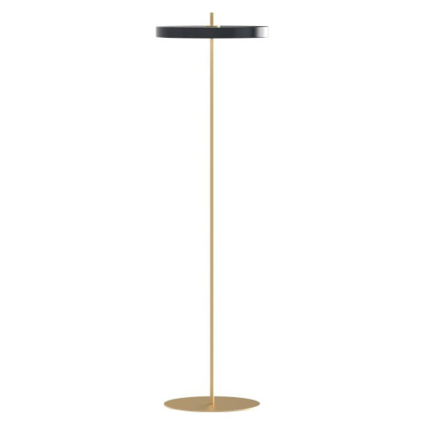 Antracitová LED stmívatelná stojací lampa s kovovým stínidlem (výška 151 cm) Asteria Floor – UMA UMAGE