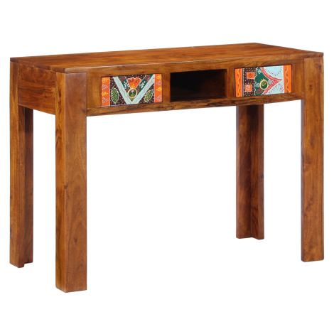 vidaXL Stůl se zásuvkou Hnědá 100 x 50 x 75 cm Masivní akáciové dřevo