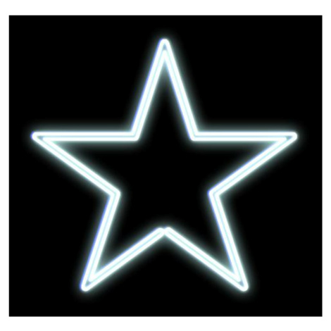 DecoLED LED světelná hvězda na VO, pr. 80 cm, ledově bílá
