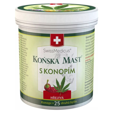 Koňská mast s konopím hřejivá 250ml Herbamedicus