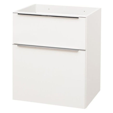 MEREO Mailo, koupelnová skříňka 61 cm, bílá, chrom madlo CN510S