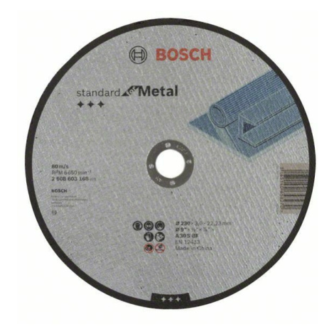 Dělicí kotouč rovný Standard for Metal - A 30 S BF, 230 mm, 22,23 mm, 3,0 mm BOSCH