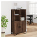 vidaXL Highboard hnědý dub 79,5 x 35,5 x 137,5 cm kompozitní dřevo