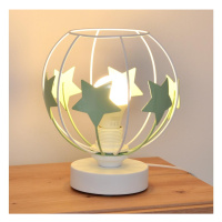 Dětská stolní lampa STARS 1xE27/15W/230V zelená/bílá