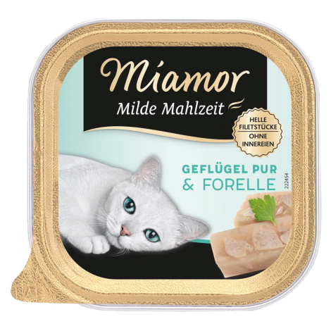 Miamor Milde Mahlzeit, čisté drůbeží a pstruh 16 × 100 g