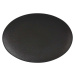 Černý keramický talíř Maxwell & Williams Caviar, 30 x 22 cm