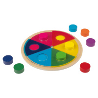 Playtive Dřevěné duhové puzzle Montessori (Centrum teorie barev)