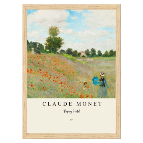 Plakát v rámu 55x75 cm Claude Monet – Wallity