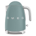 Rychlovarná konvice Smeg 50's style KLF03EGMEU / 2400 W / 1,7 l / matná zelená Varianta: ivi1