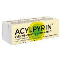 Acylpyrin s vitaminem C 320 mg/200 mg 12 šumivých tablet