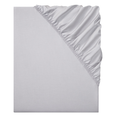 LIVARNO home Saténové napínací prostěradlo, 90-100 x 200 cm (světle šedá)