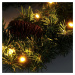 Solight vánoční věnec, průměr 40cm, 15x LED, IP44, 3x AA, časovač 1V239