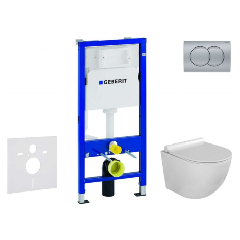 GEBERIT Duofix Set předstěnové instalace, klozetu Gaia a sedátka softclose, tlačítko Delta01, ma