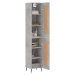 vidaXL Skříň highboard betonově šedá 34,5x34x180 cm kompozitní dřevo