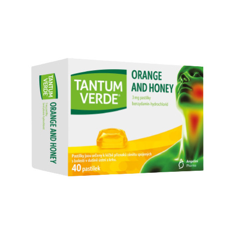 Tantum Verde Orange and Honey 3mg 40 pastilek