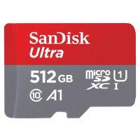 SanDisk MicroSDXC karta 512GB Ultra + adaptér SDSQUNR-512G-GN6TA