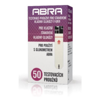 ABRA Testovací proužky na stanovení hladiny glukózy v krvi 50 ks