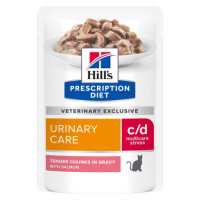 Hill's Prescription Diet c/d Urinary Stress krmivo pro kočky, losos - kapsičky 12 x 85 g