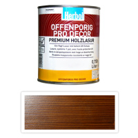 HERBOL Offenporig Pro Decor - univerzální lazura na dřevo 0.75 l Ořech 8405