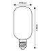 Rabalux Dekorativní LED filament žárovka s točeným vláknem, E27,T45, 4W, 250lm, 4000K, 20000h.