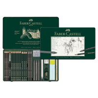 Faber-Castell Faber-Castell, 112974, Pitt Monochrome, sada uměleckých výtvarných potřeb, 26 ks