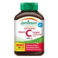 Jamieson Vitamin C PREMIUM s bioflavonoidy 600mg 120 vegetariánských kapslí