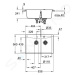Grohe 31657AT0 - Kompozitní dřez K700 s odtokem, 84x56 cm, granitová šedá