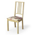 Dekoria Potah na sedák židle Börje, růžovo - béžové růže na krémovém pozadí, potah sedák židle B
