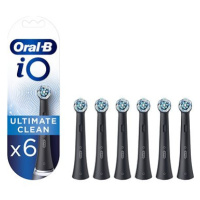 Oral-B iO Ultimate Clean Černé Kartáčkové Hlavy, 6 ks