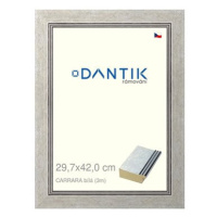 DANTIK rámeček 29,7 × 42, CARRARA Bílý plexi čiré