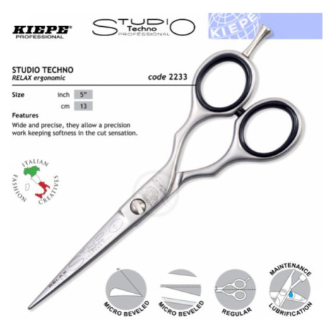 Kiepe ONE STAR Studio Techno 2233 - profesionální kadeřnické nůžky Studio Techno 2233 velikost 6