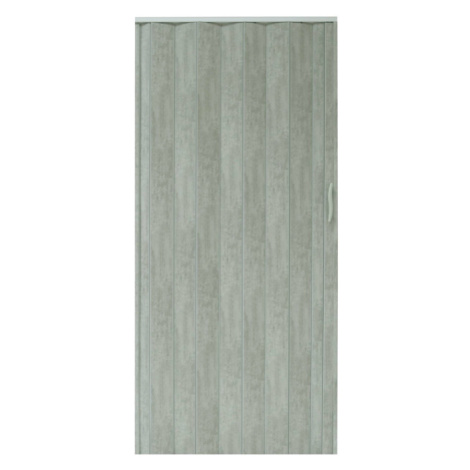 Skládací dveře 001P imitace betonu matné 100 cm