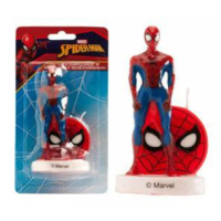 Dortová figurka Spiderman se svíčkou 9cm - Dekora