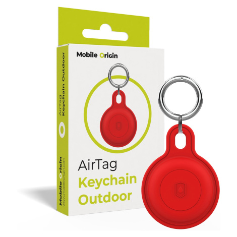 Mobile Origin Airtag Outdoor KeyChain Red