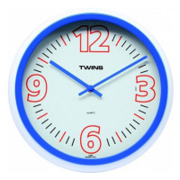 Nástěnné hodiny Twins 2896 blue 31cm