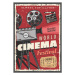 Ilustrace Cinema festival retro poster, vintage camcorder, seamartini, 26.7x40 cm