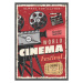 Ilustrace Cinema festival retro poster, vintage camcorder, seamartini, 26.7 × 40 cm