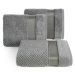 Bavlněný froté ručník s bordurou MYLAN 50x90 cm, šedá, 500 gr Mybesthome