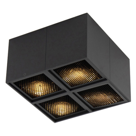 Designové bodové světlo černé 4-světlo - Qubo Honey QAZQA