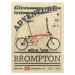 Ilustrace Brompton Bicycle Vintage, Wyatt 9, 30 × 40 cm