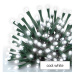 LED vánoční rampouchy, 10 m, venkovní i vnitřní, studená bílá, programy