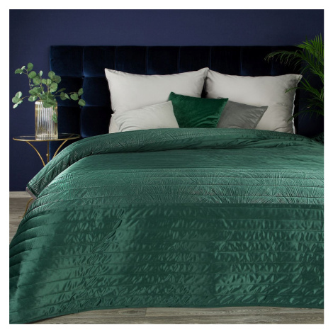 Luxusní přehoz na postel FRODO zelená 220x240 cm Mybesthome