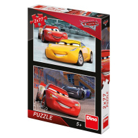 Auta 3 - Závodníci: puzzle 2x77dílků - Dino