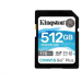 Kingston SDXC karta 512GB Canvas Go! Plus, R:170/W:90MB/s, Class 10, UHS-I, U3, V30