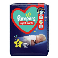 Pampers Night Pants 6 plenkové kalhotky 15kg+ 19ks