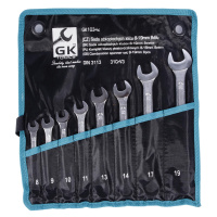 Sada očkoplochých klíčů (8ks) GK TOOLS 8-22 mm v obalu