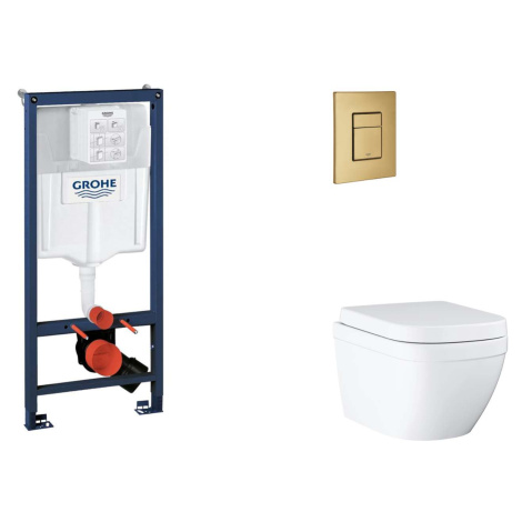 Grohe Rapid SL - Set předstěnové instalace, klozetu, sedátka SoftClose a tlačítka Skate Cosmopol