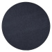Vopi koberce Kusový koberec Quick step antracit kruh - 120x120 (průměr) kruh cm
